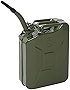 Winado 20L 5 Gallon Metal Gas Can Fuel Tank Can Petrol Diesel Storage Can Portable with Spout System, for Automobile Motor Vehicle Off Road Emergency Supply, Green