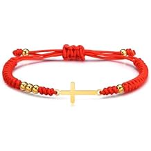 MEALGUET Lucky Red String Kabbalah Bracelets for Kids, Handmade Braided Cord and Rotating Evil Eye Hamsa Hand Jewish Amulet Gift Jewelry for Boys Girls Son Daughter Children Protection