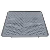 Tappetino Scolare Stoviglie in Silicone | Antiscivolo Per Lavello Piano Cucina Asciugastoviglie - Pad per Scolare Versatile con Asciugatura Rapida per Pentole