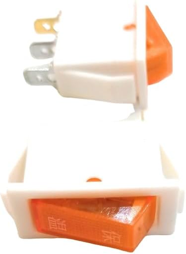(2pcs) ON/Off 3 Pin Rocker Switch Indicator 15A/ 20A; AC ; 250V/125V; 15AMPH TO 20 AMPH, Suitable for STABLIZER, AP FAN etc. (Light with indicator)-pack of 2 pcs
