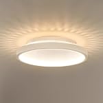Kuwork – Kuwork LED Deckenleuchte Rund, 4000K Deckenlampe aus Eisen, 