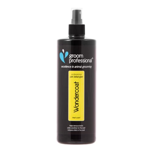 GROOM PROFESSIONAL Wondercoat Dog Spray - Coat Conditioning and Detangling Spray for Dogs - Helps to Condition Both Coat and Skin - Clean Fresh Smell - Suitable for All Coat Types, 450ml