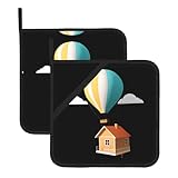 Photo Gallery whjdpp set di 2 presine isolate quadrate con stampa di mongolfiera, 20,3 x 20,3 cm, per la cucina e la scoperta del calore e servire i piatti Photo Gallery whjdpp set di 2 presine isolate quadrate con stampa di mongolfiera, 20,3 x 20,3 cm, per la cucina e la scoperta del calore e servire i piatti