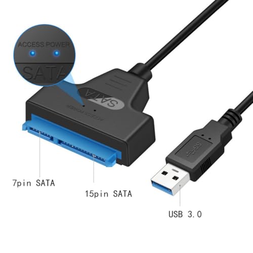 Cable adaptador USB para disco duro Serial ATA COHEALI miniatura 5