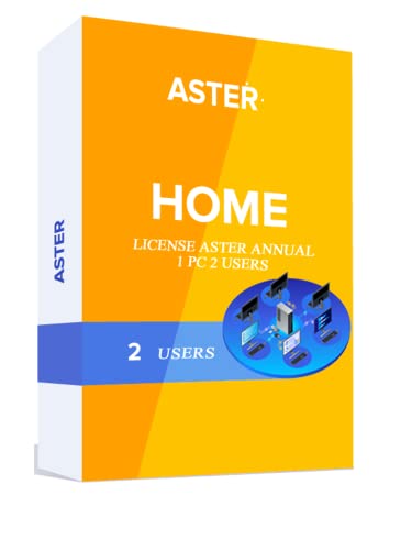 Image of Aster pro-2 Aster Home Multi-seat Software 1-PC 2 User, (Support MS Windows 7 /8 /10,) 1-year License (Email Delivery No CD)