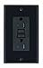 Leviton T7599-I 15 Amp, 125 Volt, Tamper Resistant SmartlockPro Duplex GFCI Outlet, Wallplate and Screws Included, Ivory