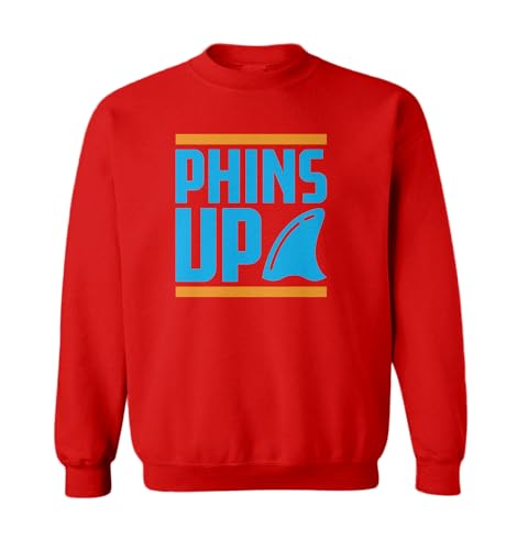 Tcombo Phins Up - South Florida Sports Fan Toddler Fleece Crewneck Sweater