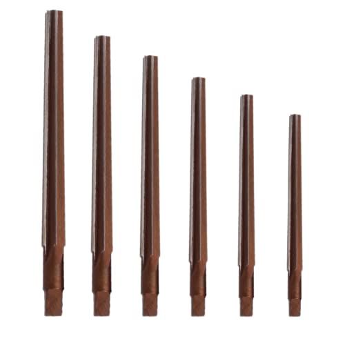 SPORTARC Lot de 6 alésoirs coniques 1:50 degrés coniques pointus manuel 3/4/5/6/8/10 mm, alésoir conique morse