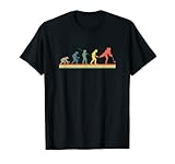 hockey su ghiaccio evolution regalo vintage giocatore di hockey su ghiaccio maglietta