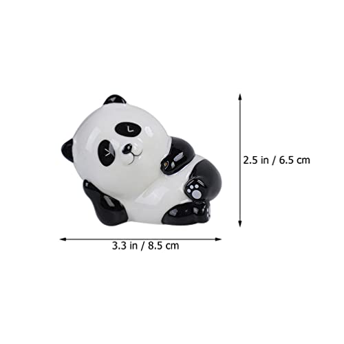 Boneco de panda queimador de incenso de cerâmica: suporte de incenso de bobina de cone, suporte de i