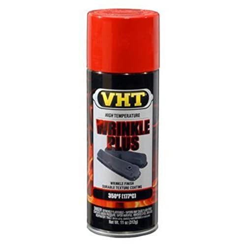 VHT SP204 High Temperature Wrinkle Plus Paint – Red Spray Paint - 11 oz Aerosol Can