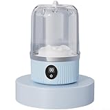 Mini Portable Washing Machine, Portable Mini Cleaning Appliance for Underwear Socks Travel USB Rechargeable for Apartment, Dorm, Camping(Blue)
