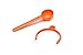 Jarware Coffee Spoon Clip for Wide Mouth Mason Jars, Orange