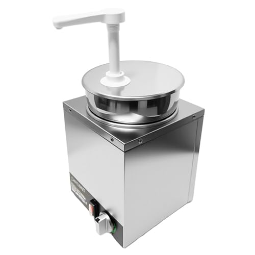 Calentador de queso y dulce caliente con bomba, temperatura ajustable para bufés, cocinas, cafeterías y fiestas en casa