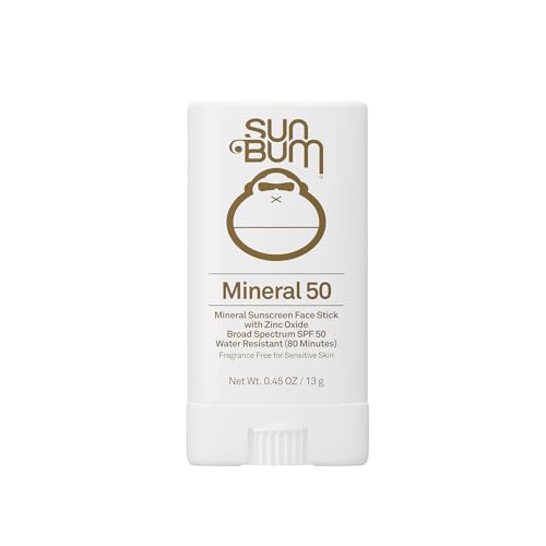 Sun Bum Mineral SPF 50 Face Stick Sunscreen - NEW FORMULA 2026 Water-Resistant Broad Spectrum...