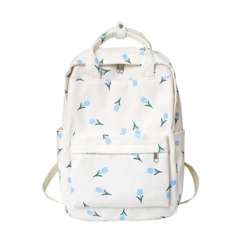 Sac à dos tendance à motif floral résistant avec grand compartiment