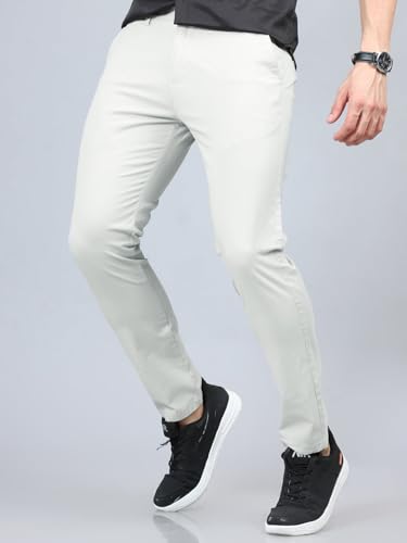 Image of Jack and Jini Men Casual Stretchable Cotton Pants | Chinos | Trousers (Regular Fit)