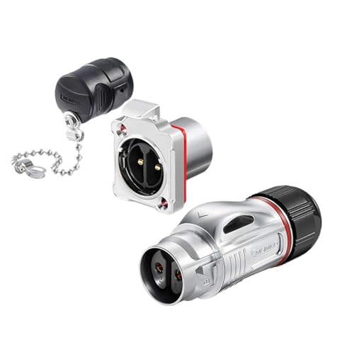 Connecteur BD24 étanche IP68 à 3 broches M24 mâle femelle pour panneau extérieur