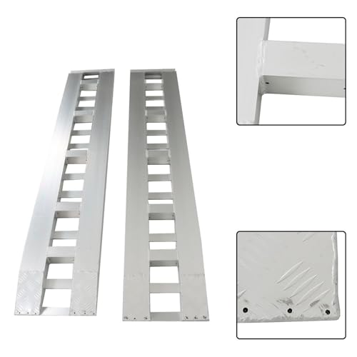 Rampas de aluminio 84 x 15 pulgadas para remolque 3000 lb miniatura 6