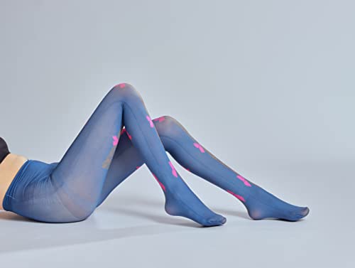 Image of Sahabowi Women's Sheer Tights, Digital Print Designs Stockings