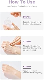 I'M SORRY FOR MY SKIN Age Capture Facial Cream, Korean Skin Care Moisturizer for Face and Neck with Hyaluronic Acid, Anti-Aging, Wrinkle Gel-Cream for Women (White - Firming Enriched Cream, 1.76 oz)