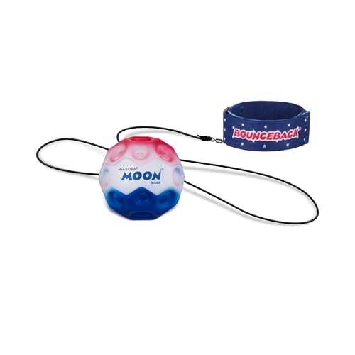 Waboba Bounceback Returning Stars and Stripes Hyper Bouncy Balls, Extreme Bounce and Fun, Super High...