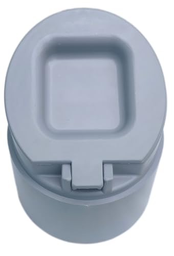 Image of ESEKSAFAR PVC Backflow Valve, Anti Rats Cockroaches, Snakes Backflow Strainer [Drain Cap /PVC Drain Cover /Hose Non Return Water Valve (Please measure pipe size) (2, 63mm)