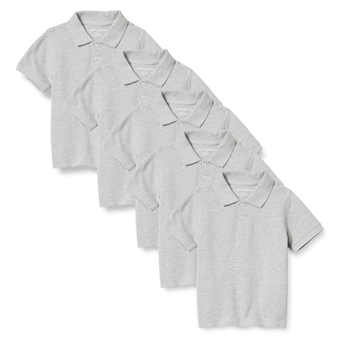 Polo en piqué pour uniforme scolaire garçon vêtement école col boutons