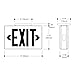 Sure-Lites LPX7 Lpx Universal Emergency Exit Light, 120/277 Vac, 60 Hz, White with Configurable Red or Green Letters
