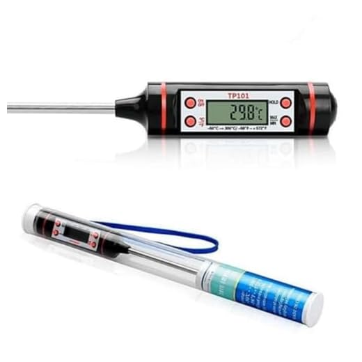 Termômetro De Cozinha Profissional- Culinário Digital Até 300ºC - Medição Precisa Para Alimentos, Forno, Churrasco, Chocolate- QH SHOPP