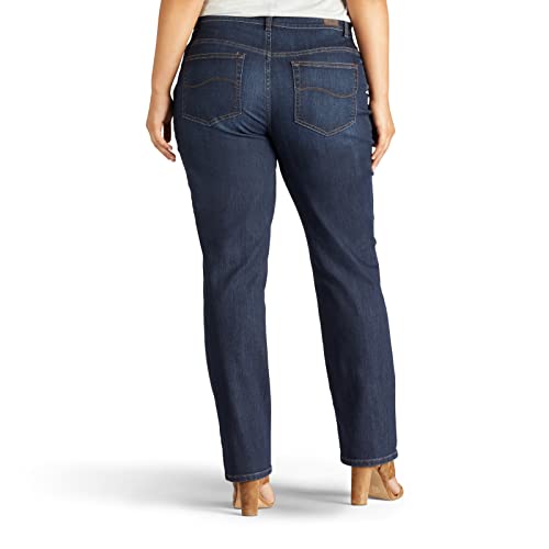 Lee Women's Plus Size Relaxed Fit Straight Leg Jean, Verona, 18 #TOP1