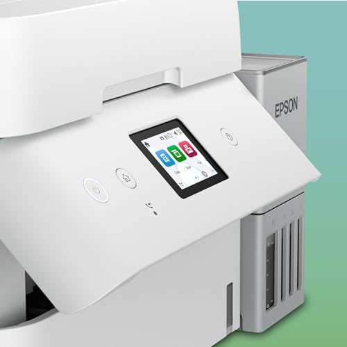 Epson Solution d’impression A4 blanche EcoTank ET-4956 avec Wi-Fi, réservoirs d’encre AirPrint, chargeur de documents, impression, numérisation, copie et fax recto verso + jusqu’à 3 ans d’encre inclus – Image 6
