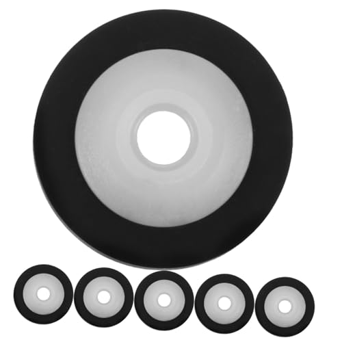 Rodillo de presión negro de plástico para grabadora de casete pack de 6 unidades