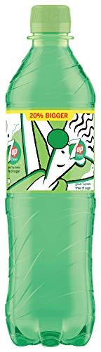 7UP Free - Lemon & Lime Flavoured Fizzy Drink - Sugar-Free - 24 x 600 ml bottles