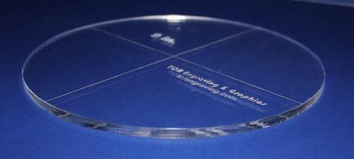 Circle Template 7 Piece Set. 4 Inch,5 Inch,6 Inch,7 Inch,8 Inch,9 Inch,10 Inch - 1/4 Inch