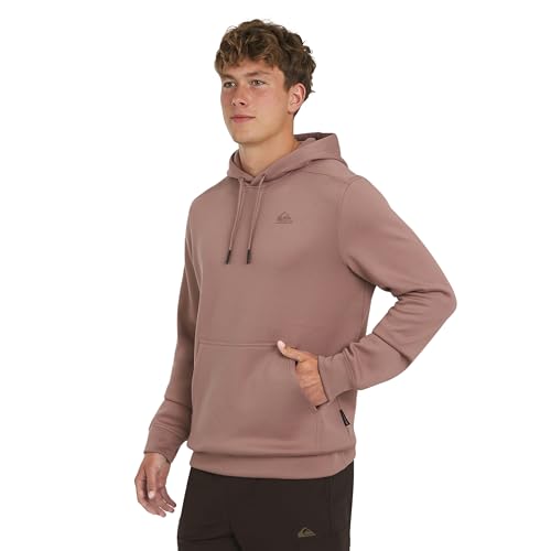 Image of Quiksilver Men's Regular Fit Active Performance Heavyweight Jacquard Mesh and Polar Fleece Pullover Hoodie (S-XL)