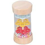 Regenmacher | Regenmacher, hölzerner Baby-Regenstab mit bunten Perlen, 3, 7 x 1, 9...