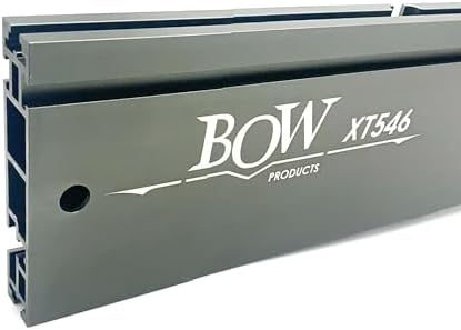 BOW Products 46” XT XTENDER - T-Track Table Fence System with Multiple T-Slots for Woodworking Accessories - Fits Portable Table Saws, Cabinet Saws, and Band Saws - XT546 (Fence Only)