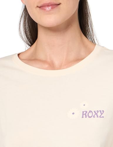 Image of Roxy Womens Boyfriend Crew T-Shirt, Casual Relaxed Fit Crew Neck Tee Short Sleeve Cotton Basic Shirt Everyday Comfort
