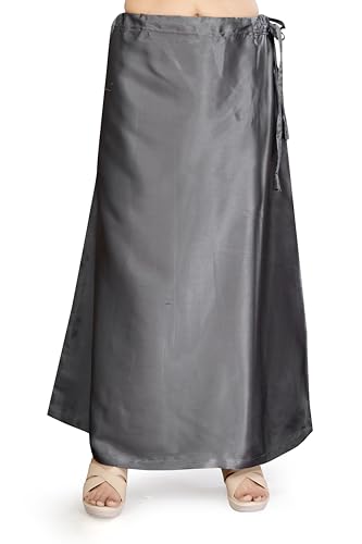 Image of Madhu Fashion Women's Satin Saree Petticoat Saree Underskirt