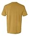 Pigment-Dyed Short Sleeve Shirt with a Pocket, Color: Mustard, Size: XX-Large