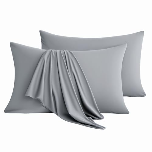 Cooling Pillowcases Set of 2, Soft Pillow Covers Standard Size,