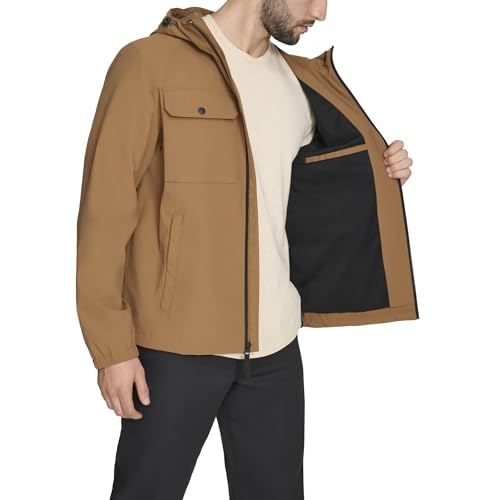 Image of Levi's Men's Hooded Waterproof Arctic Cloth Rain Jacket