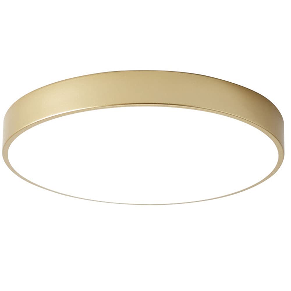 Plafonnier moderne doré pour éclairage salon et chambre
