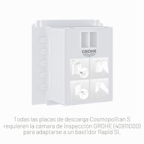 Grohe Skate Cosmopolitan S escudo de descarga elegante acabado cromo 7