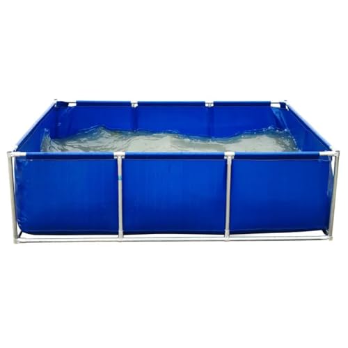 Piscinas Desmontables, Estanque De Cría, Uso Doméstico Comercial, Patio Espesar, Antióxido Soporte De Doble Capa, Estanque De Acuicultura Piscina(200x150x80CM)