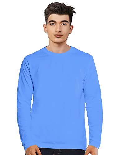 Image of Cricmarket Mens Plain 100% Cotton Round Neck Full Sleeves Multicolour T Shirt. Casual, Trendy, Stylish Tshirts and Tops