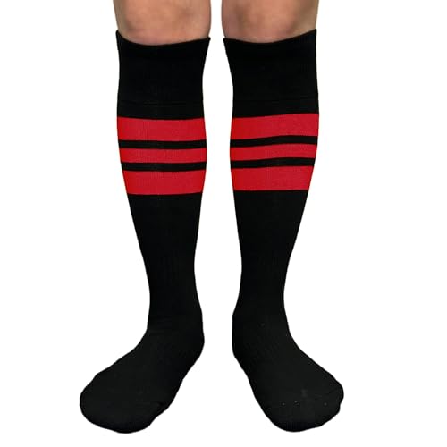 COUVER Unisex Striped Knee High Softball Baseball Team Sports Socks, 1 Pair
