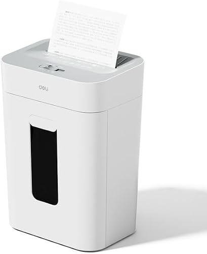 Deli Paper Shredder A4 6 sheet 18L Bin cross cut-high security -Black