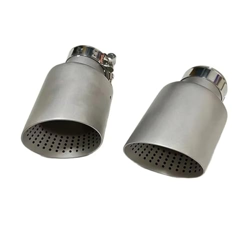 Silencieux d'échappement en inox au design de pointe acérée et finition miroir